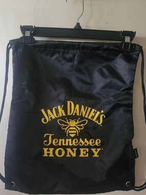 Jack Daniels Tennessee Honey Black Drawstring Backpack